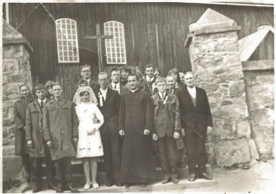 Wesele. Przy Starym Kościele 1970r.